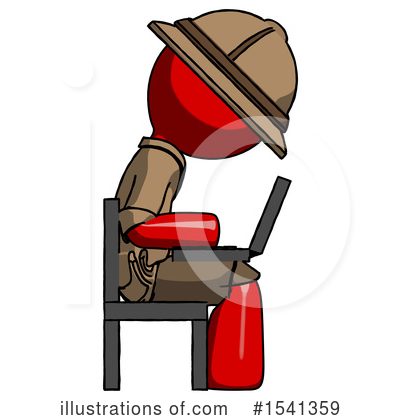 Royalty-Free (RF) Red Design Mascot Clipart Illustration by Leo Blanchette - Stock Sample #1541359