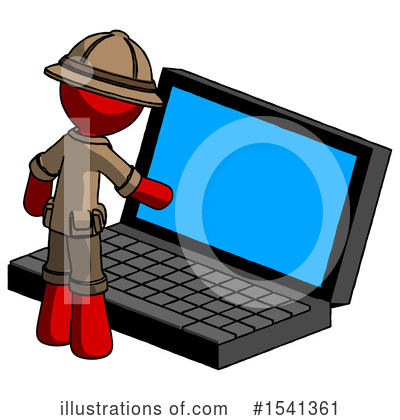 Royalty-Free (RF) Red Design Mascot Clipart Illustration by Leo Blanchette - Stock Sample #1541361