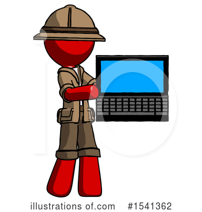 Royalty-Free (RF) Red Design Mascot Clipart Illustration by Leo Blanchette - Stock Sample #1541362
