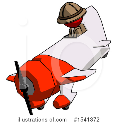 Royalty-Free (RF) Red Design Mascot Clipart Illustration by Leo Blanchette - Stock Sample #1541372