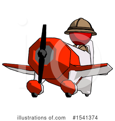 Royalty-Free (RF) Red Design Mascot Clipart Illustration by Leo Blanchette - Stock Sample #1541374