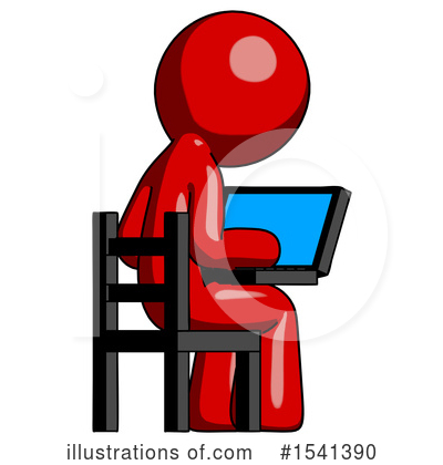 Royalty-Free (RF) Red Design Mascot Clipart Illustration by Leo Blanchette - Stock Sample #1541390