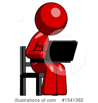 Royalty-Free (RF) Red Design Mascot Clipart Illustration by Leo Blanchette - Stock Sample #1541392