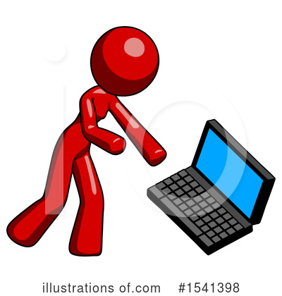 Royalty-Free (RF) Red Design Mascot Clipart Illustration by Leo Blanchette - Stock Sample #1541398