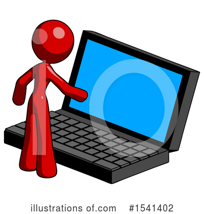 Royalty-Free (RF) Red Design Mascot Clipart Illustration by Leo Blanchette - Stock Sample #1541402