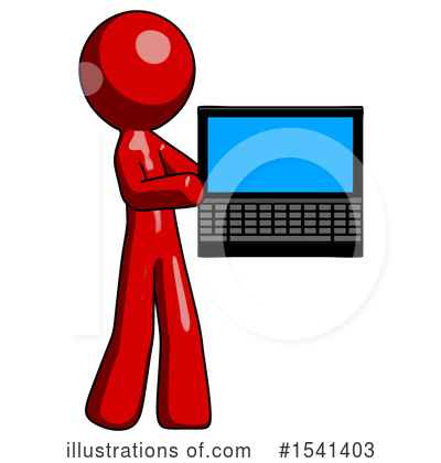 Royalty-Free (RF) Red Design Mascot Clipart Illustration by Leo Blanchette - Stock Sample #1541403