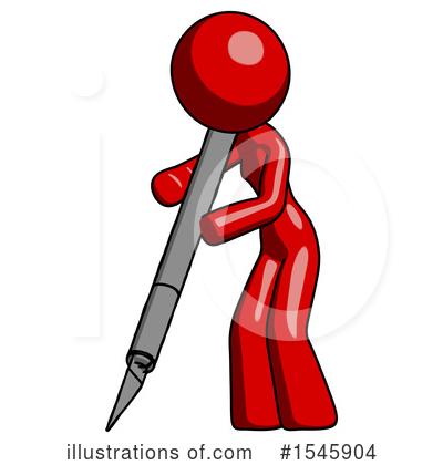 Royalty-Free (RF) Red Design Mascot Clipart Illustration by Leo Blanchette - Stock Sample #1545904