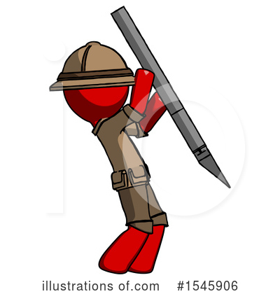 Royalty-Free (RF) Red Design Mascot Clipart Illustration by Leo Blanchette - Stock Sample #1545906