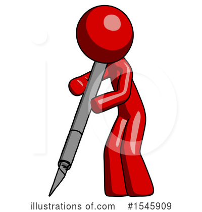 Royalty-Free (RF) Red Design Mascot Clipart Illustration by Leo Blanchette - Stock Sample #1545909