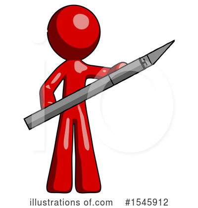 Royalty-Free (RF) Red Design Mascot Clipart Illustration by Leo Blanchette - Stock Sample #1545912