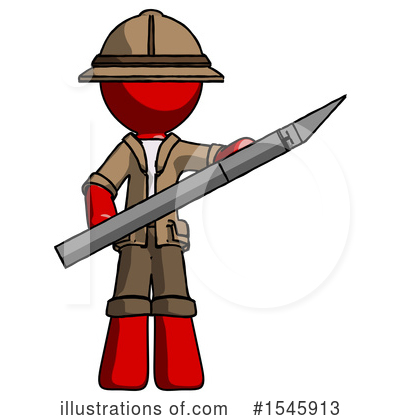 Royalty-Free (RF) Red Design Mascot Clipart Illustration by Leo Blanchette - Stock Sample #1545913