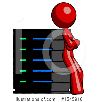 Royalty-Free (RF) Red Design Mascot Clipart Illustration by Leo Blanchette - Stock Sample #1545916