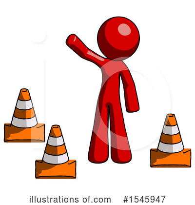 Royalty-Free (RF) Red Design Mascot Clipart Illustration by Leo Blanchette - Stock Sample #1545947