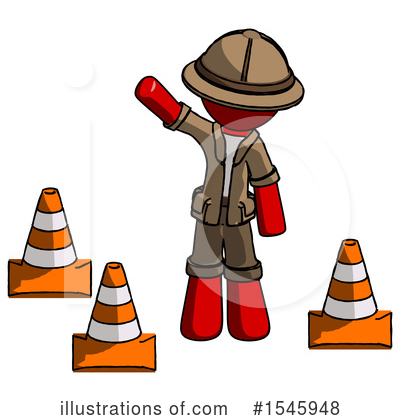 Royalty-Free (RF) Red Design Mascot Clipart Illustration by Leo Blanchette - Stock Sample #1545948