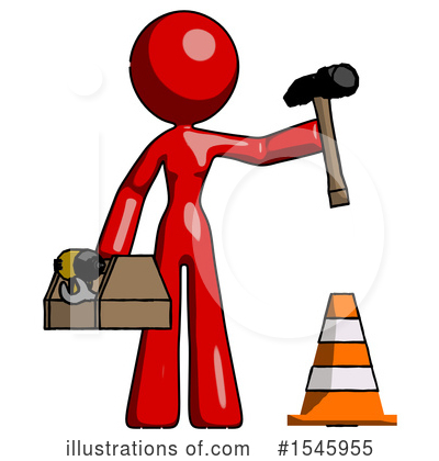 Royalty-Free (RF) Red Design Mascot Clipart Illustration by Leo Blanchette - Stock Sample #1545955
