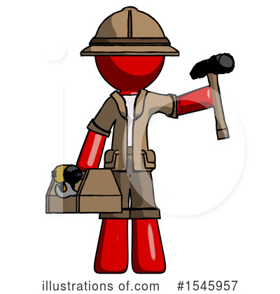 Royalty-Free (RF) Red Design Mascot Clipart Illustration by Leo Blanchette - Stock Sample #1545957