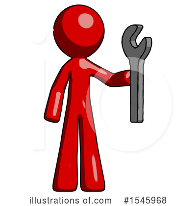 Royalty-Free (RF) Red Design Mascot Clipart Illustration by Leo Blanchette - Stock Sample #1545968