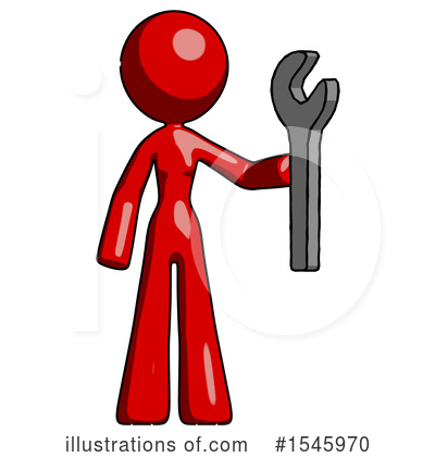 Royalty-Free (RF) Red Design Mascot Clipart Illustration by Leo Blanchette - Stock Sample #1545970