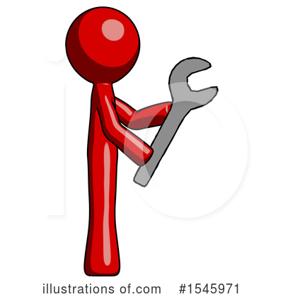 Royalty-Free (RF) Red Design Mascot Clipart Illustration by Leo Blanchette - Stock Sample #1545971