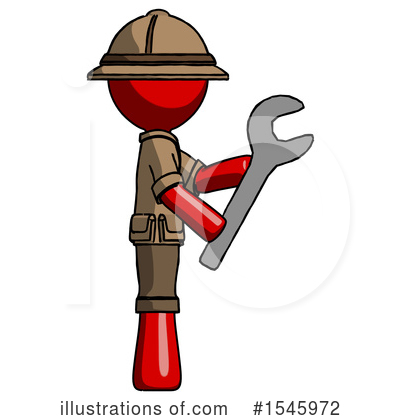 Royalty-Free (RF) Red Design Mascot Clipart Illustration by Leo Blanchette - Stock Sample #1545972