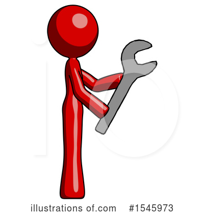 Royalty-Free (RF) Red Design Mascot Clipart Illustration by Leo Blanchette - Stock Sample #1545973