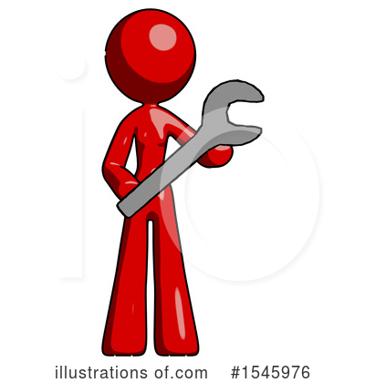 Royalty-Free (RF) Red Design Mascot Clipart Illustration by Leo Blanchette - Stock Sample #1545976