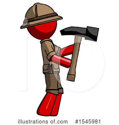 Royalty-Free (RF) Red Design Mascot Clipart Illustration by Leo Blanchette - Stock Sample #1545981