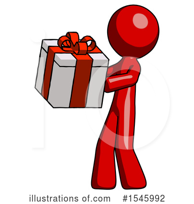 Royalty-Free (RF) Red Design Mascot Clipart Illustration by Leo Blanchette - Stock Sample #1545992