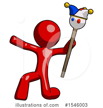 Royalty-Free (RF) Red Design Mascot Clipart Illustration by Leo Blanchette - Stock Sample #1546003