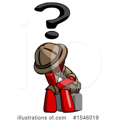 Royalty-Free (RF) Red Design Mascot Clipart Illustration by Leo Blanchette - Stock Sample #1546019