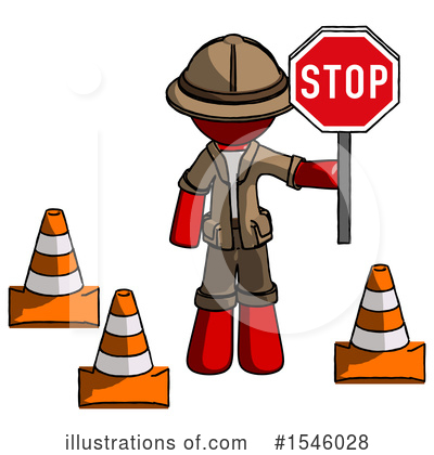 Royalty-Free (RF) Red Design Mascot Clipart Illustration by Leo Blanchette - Stock Sample #1546028