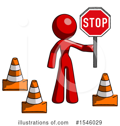 Royalty-Free (RF) Red Design Mascot Clipart Illustration by Leo Blanchette - Stock Sample #1546029