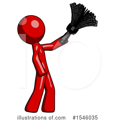 Royalty-Free (RF) Red Design Mascot Clipart Illustration by Leo Blanchette - Stock Sample #1546035