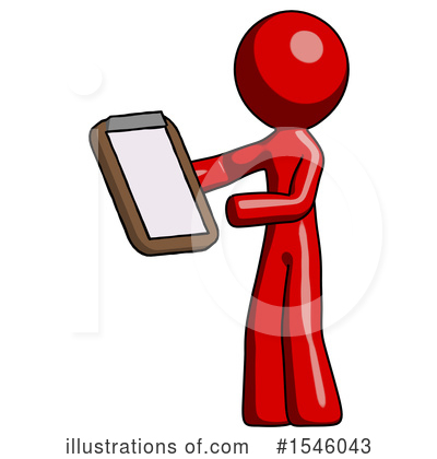 Royalty-Free (RF) Red Design Mascot Clipart Illustration by Leo Blanchette - Stock Sample #1546043