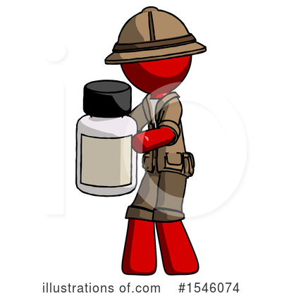 Royalty-Free (RF) Red Design Mascot Clipart Illustration by Leo Blanchette - Stock Sample #1546074