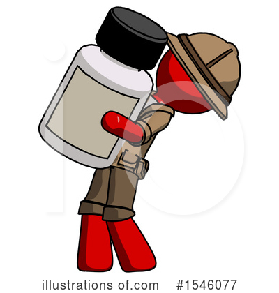 Royalty-Free (RF) Red Design Mascot Clipart Illustration by Leo Blanchette - Stock Sample #1546077
