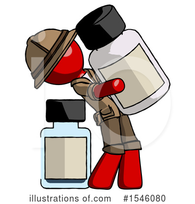 Royalty-Free (RF) Red Design Mascot Clipart Illustration by Leo Blanchette - Stock Sample #1546080
