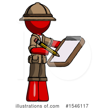 Royalty-Free (RF) Red Design Mascot Clipart Illustration by Leo Blanchette - Stock Sample #1546117