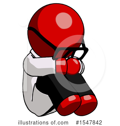 Royalty-Free (RF) Red Design Mascot Clipart Illustration by Leo Blanchette - Stock Sample #1547842