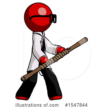 Royalty-Free (RF) Red Design Mascot Clipart Illustration by Leo Blanchette - Stock Sample #1547844