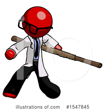 Royalty-Free (RF) Red Design Mascot Clipart Illustration by Leo Blanchette - Stock Sample #1547845