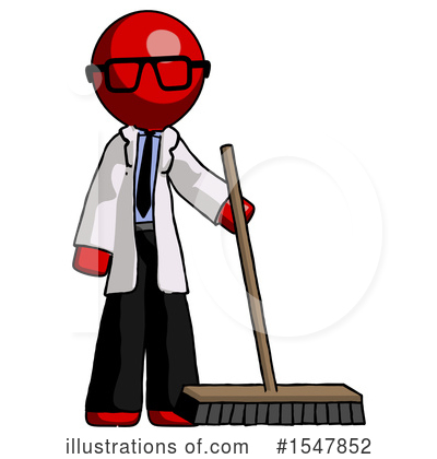 Royalty-Free (RF) Red Design Mascot Clipart Illustration by Leo Blanchette - Stock Sample #1547852