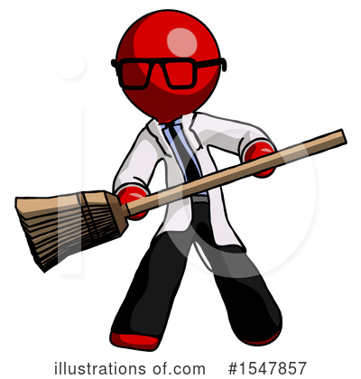 Royalty-Free (RF) Red Design Mascot Clipart Illustration by Leo Blanchette - Stock Sample #1547857