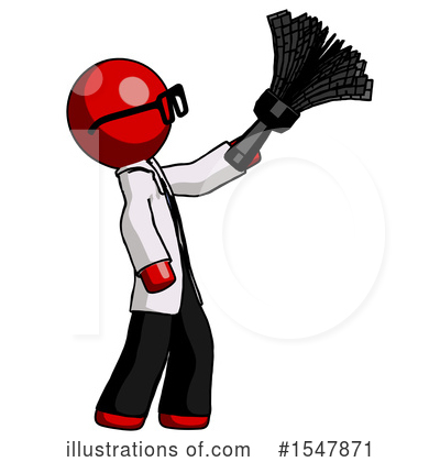 Royalty-Free (RF) Red Design Mascot Clipart Illustration by Leo Blanchette - Stock Sample #1547871
