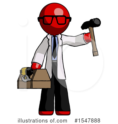 Royalty-Free (RF) Red Design Mascot Clipart Illustration by Leo Blanchette - Stock Sample #1547888
