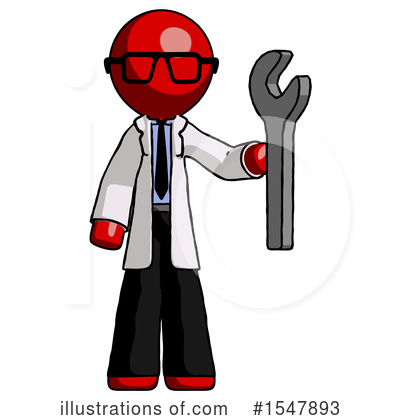 Royalty-Free (RF) Red Design Mascot Clipart Illustration by Leo Blanchette - Stock Sample #1547893