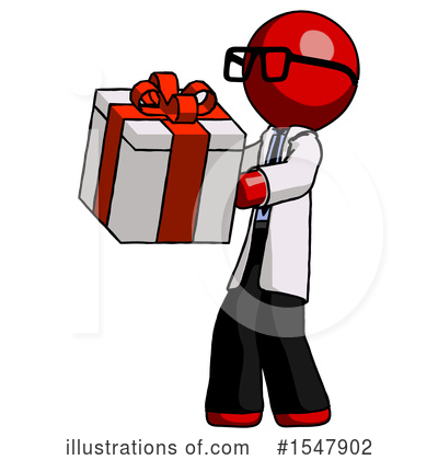 Royalty-Free (RF) Red Design Mascot Clipart Illustration by Leo Blanchette - Stock Sample #1547902