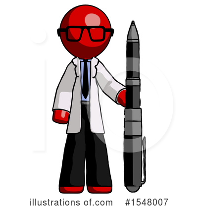 Royalty-Free (RF) Red Design Mascot Clipart Illustration by Leo Blanchette - Stock Sample #1548007