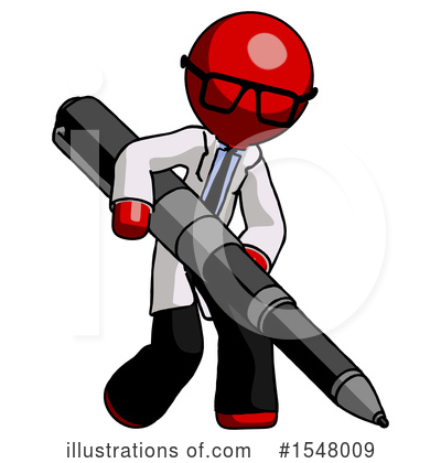 Royalty-Free (RF) Red Design Mascot Clipart Illustration by Leo Blanchette - Stock Sample #1548009