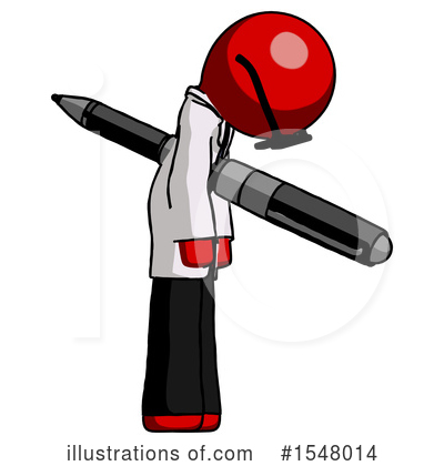 Royalty-Free (RF) Red Design Mascot Clipart Illustration by Leo Blanchette - Stock Sample #1548014